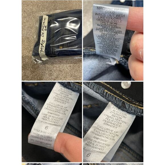 Democracy womens Ab Solution skinny jeans sz 6 blue stretch denim - Picture 11 of 12